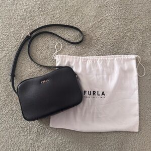 Furla | Black Crossbody Camera Shoulder Bag